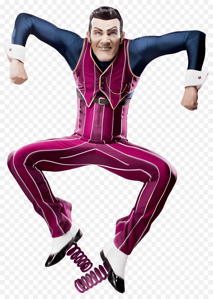 Lazytown，ตัวละครในชุดสูทสีม่วง PNG