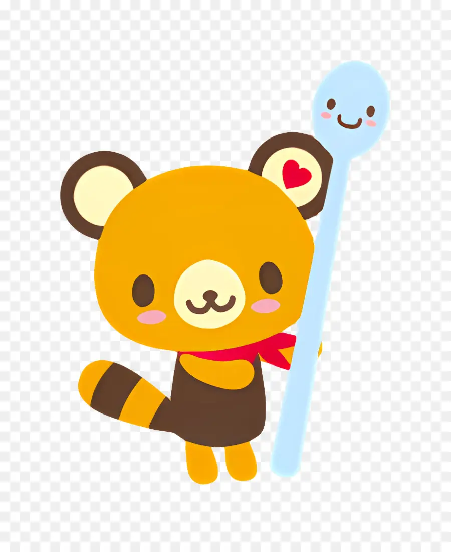 Tenorikuma，หมีน่ารักด้วยช้อน PNG