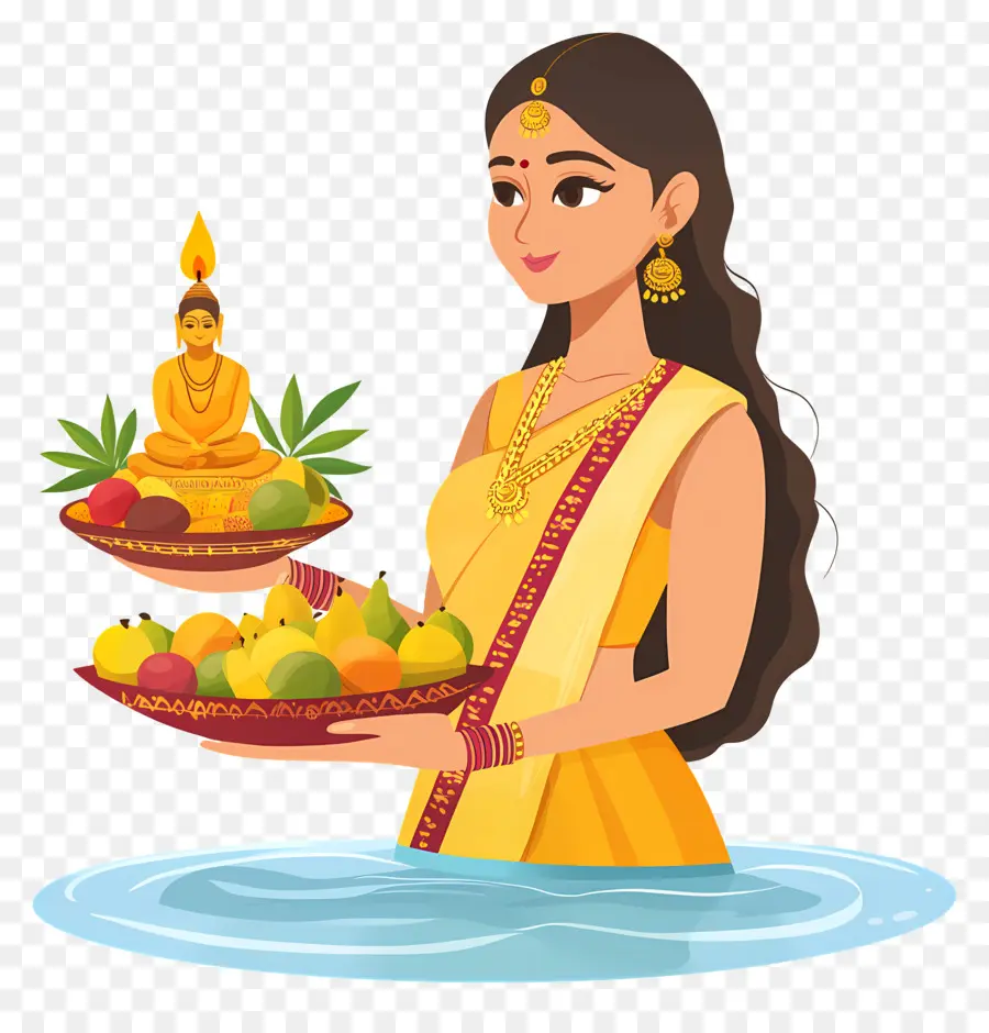 Chhath Puja，หญิงอินเดียน PNG