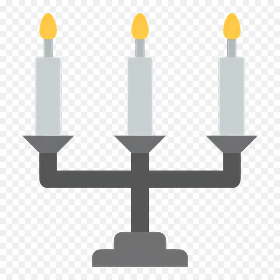 แสงเทียน，Candelabra กับเทียน PNG