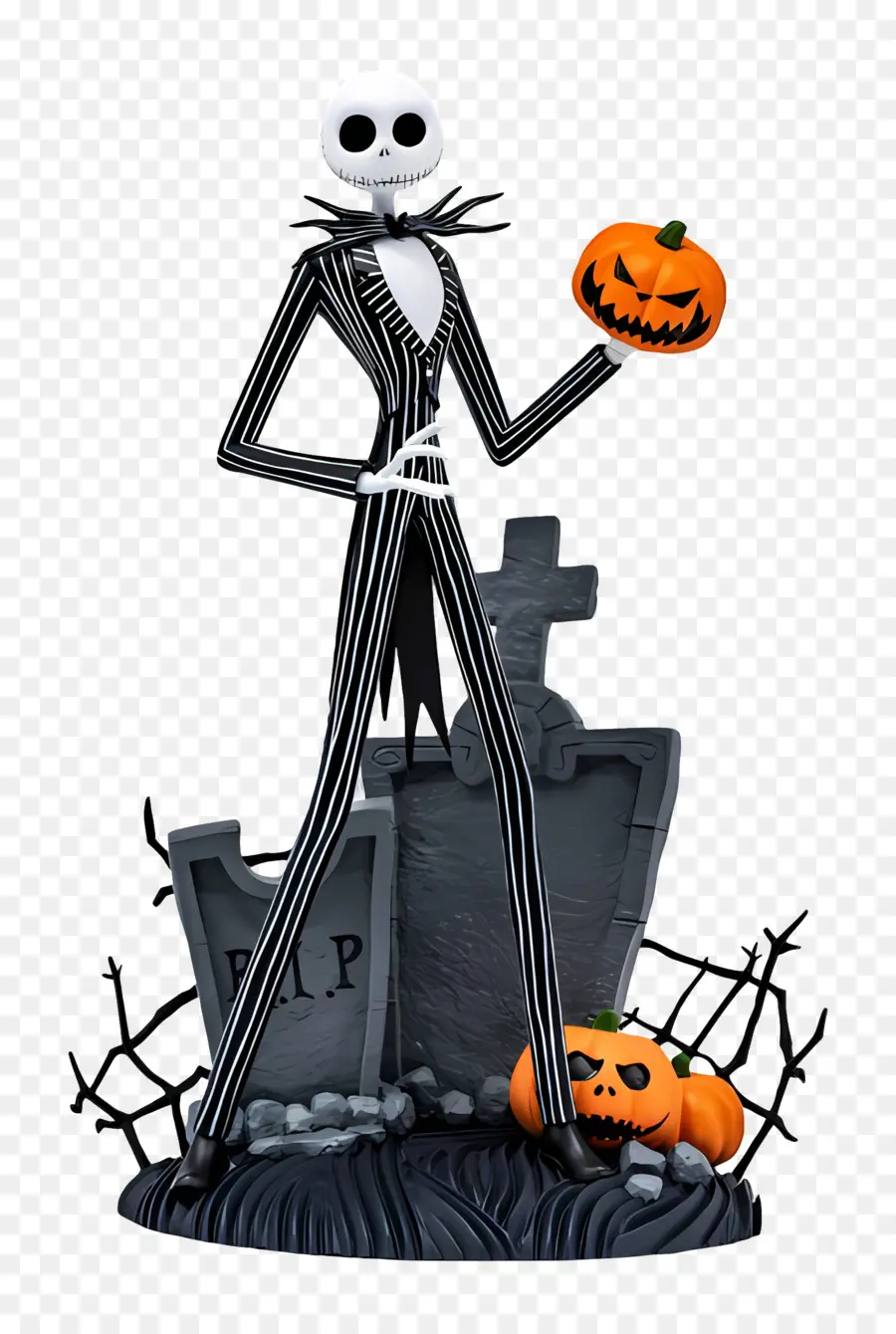 แจ็ค Skellington，โครงกระดูกกับฟักทอง PNG