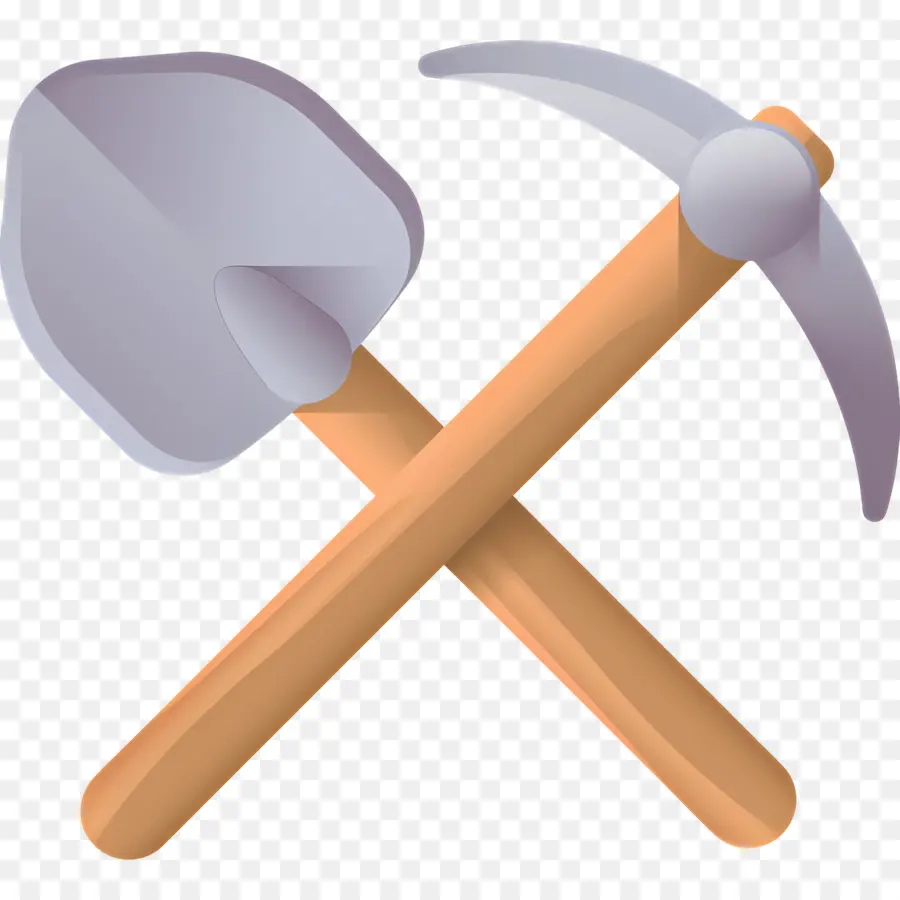 เลือกและพลั่ว，Pickaxe และ Shovel PNG