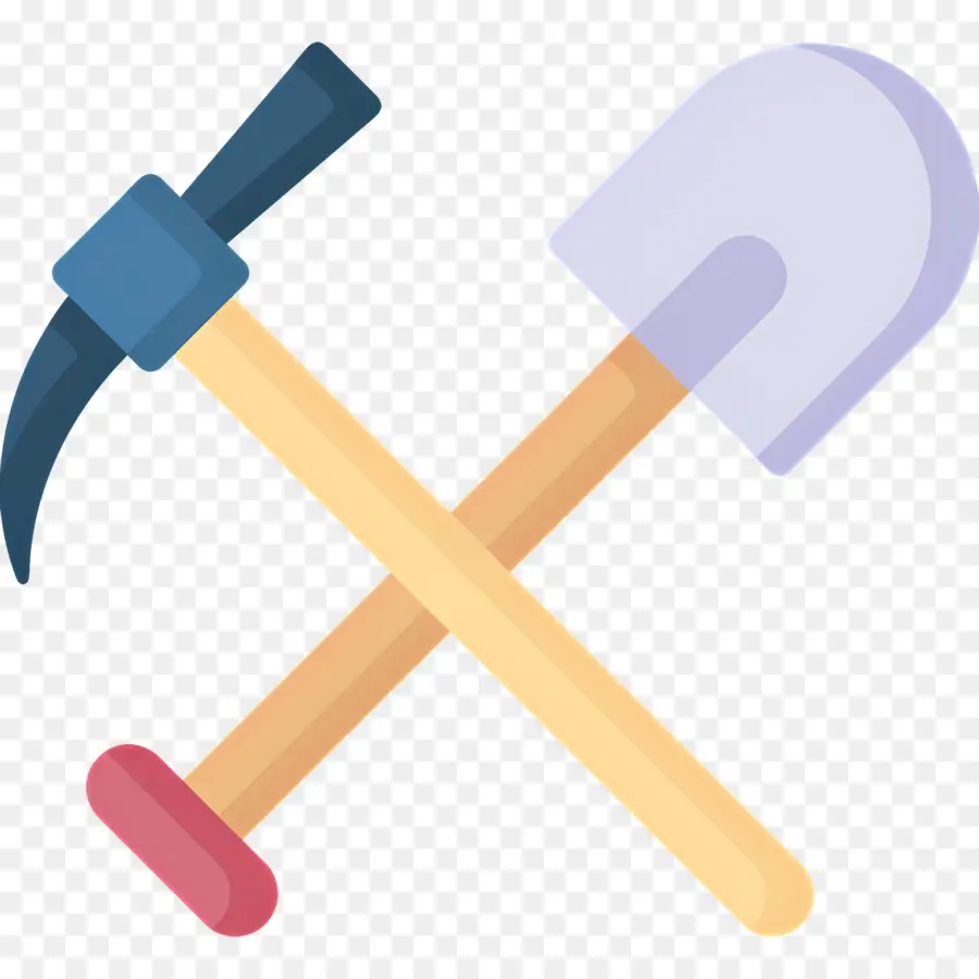 Pickaxe และ Shovel，การขุด PNG