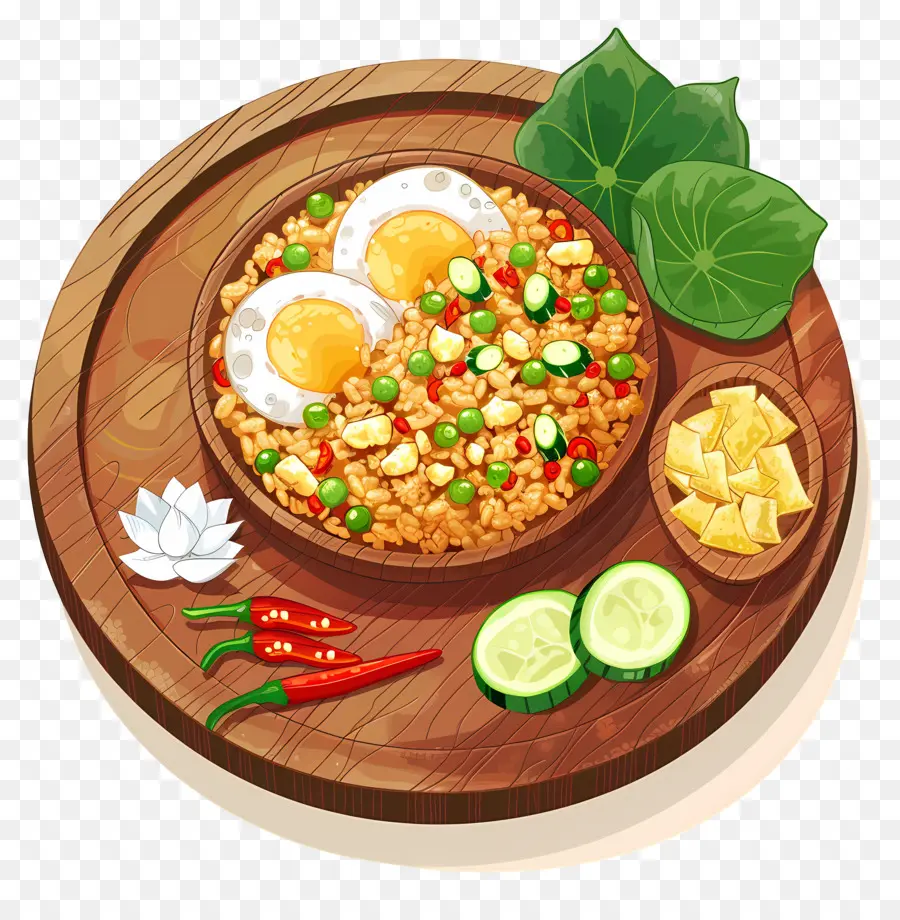 ข้าวอ้วน，ข้าวผัด PNG