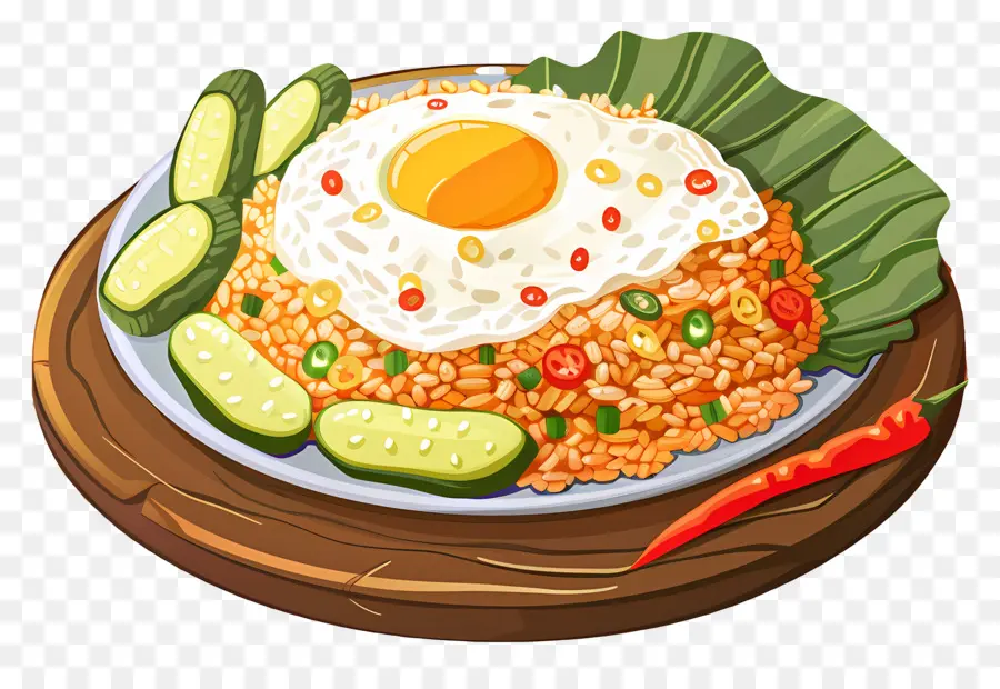 ข้าวอ้วน，ข้าวผัด PNG