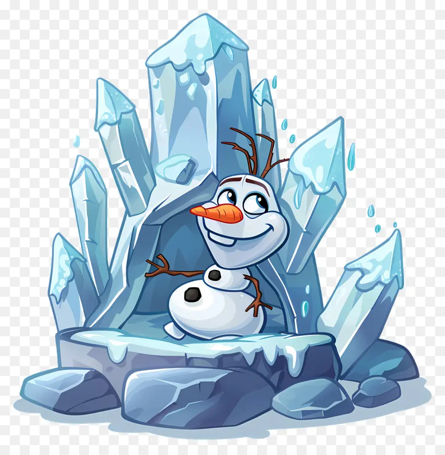 Olaf แช่แข็ง，มนุษย์หิมะในถ้ำ PNG