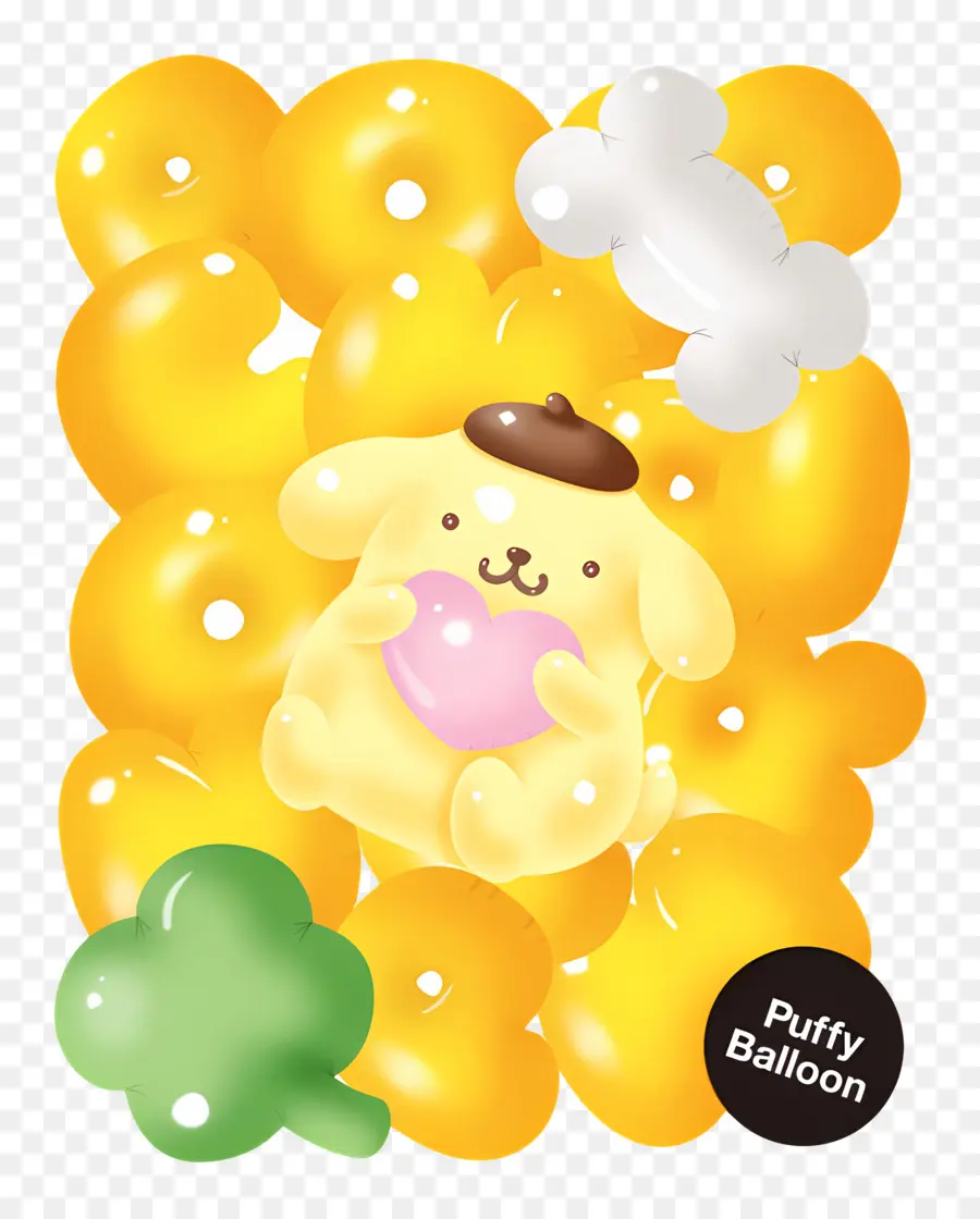 ปอมพอร์ท，บอลลูน Pompompurin PNG