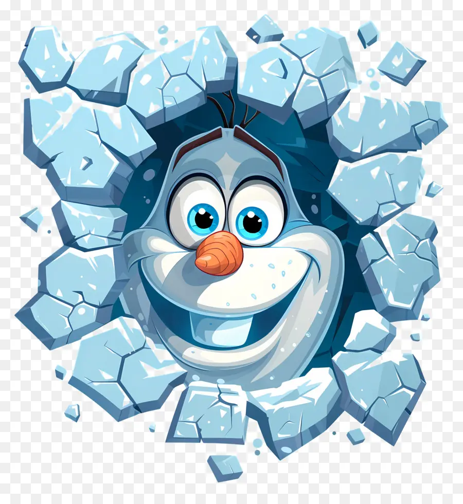 Olaf แช่แข็ง，หน้ามนุษย์หิมะ PNG