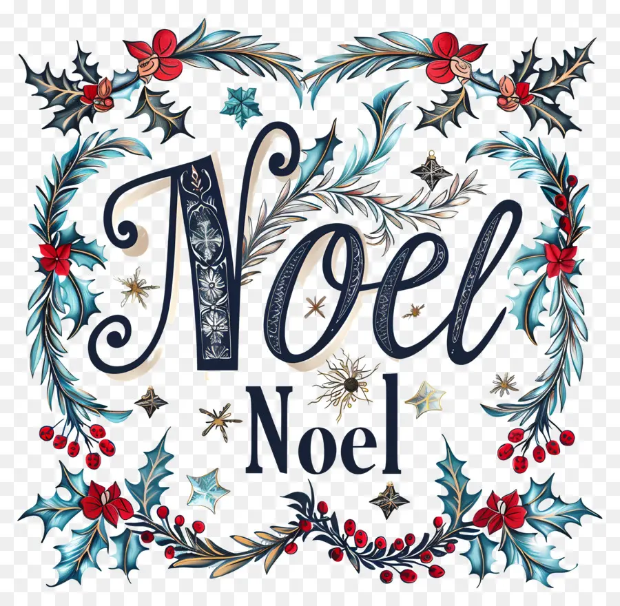 นัวเนีย，Noel Wreath Design PNG