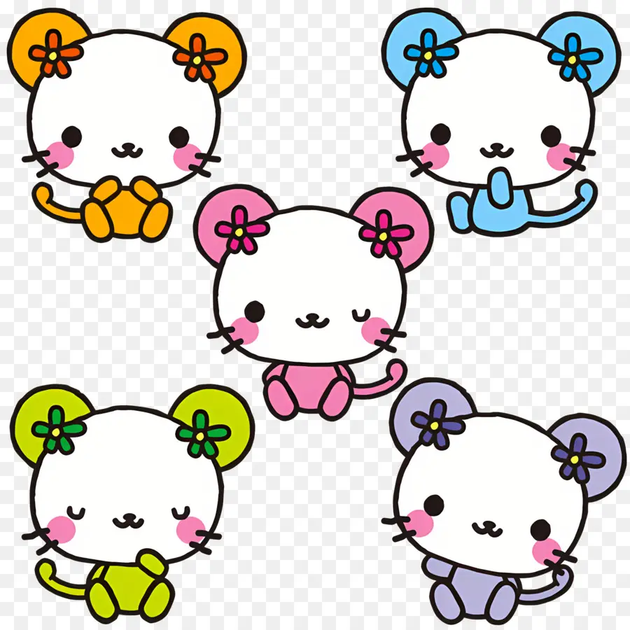 Cuppies，หนูสีสันสดใส PNG