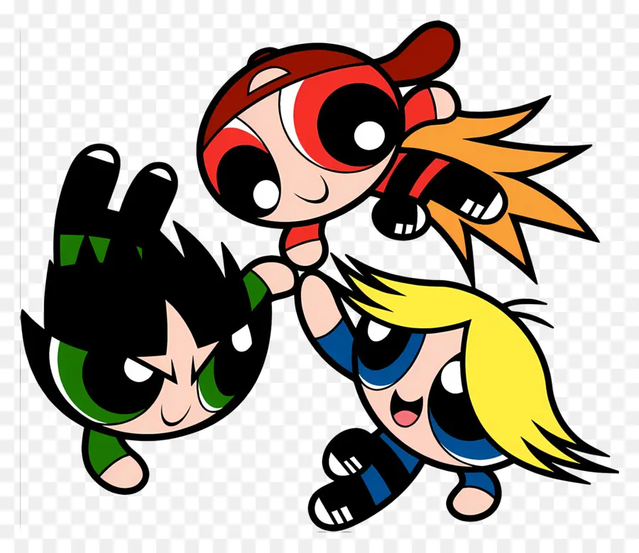 Powerpuff Girls，เด็กผู้ชายสามคนมีความสุข PNG