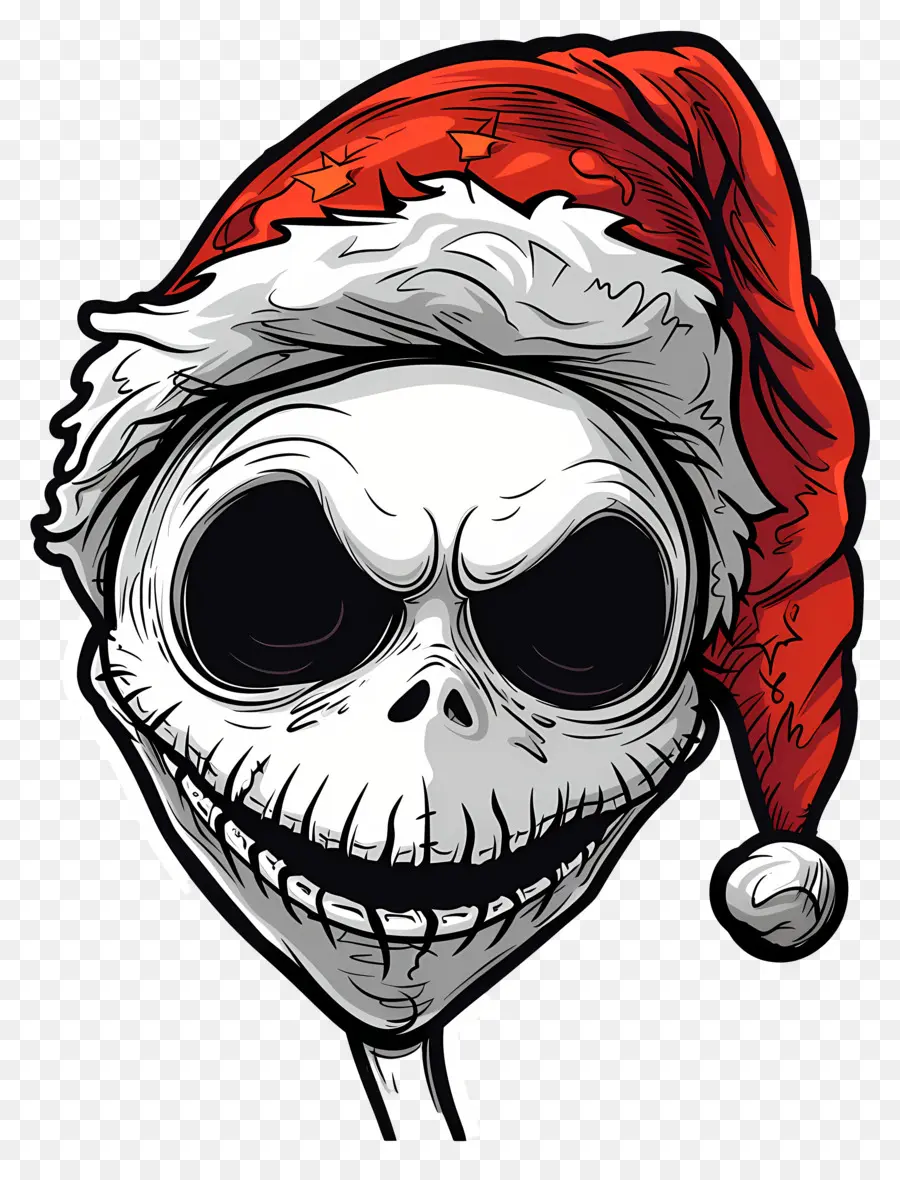 แจ็ค Skellington，Santa Hat Skeleton PNG