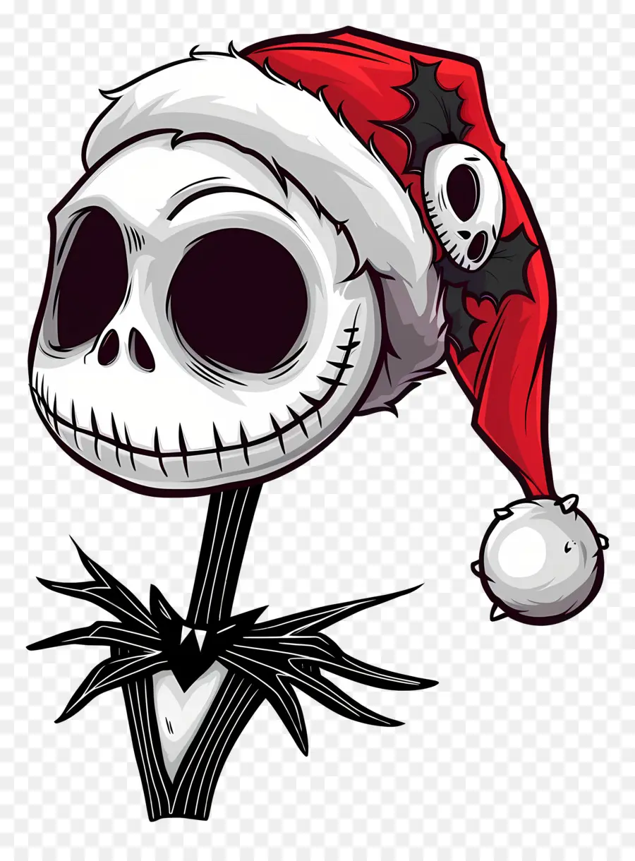 แจ็ค Skellington，Santa Hat Skeleton PNG