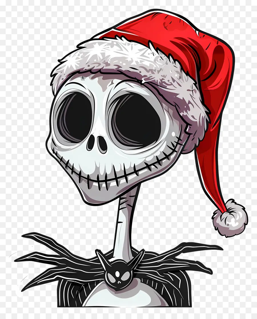 แจ็ค Skellington，Santa Hat Skeleton PNG