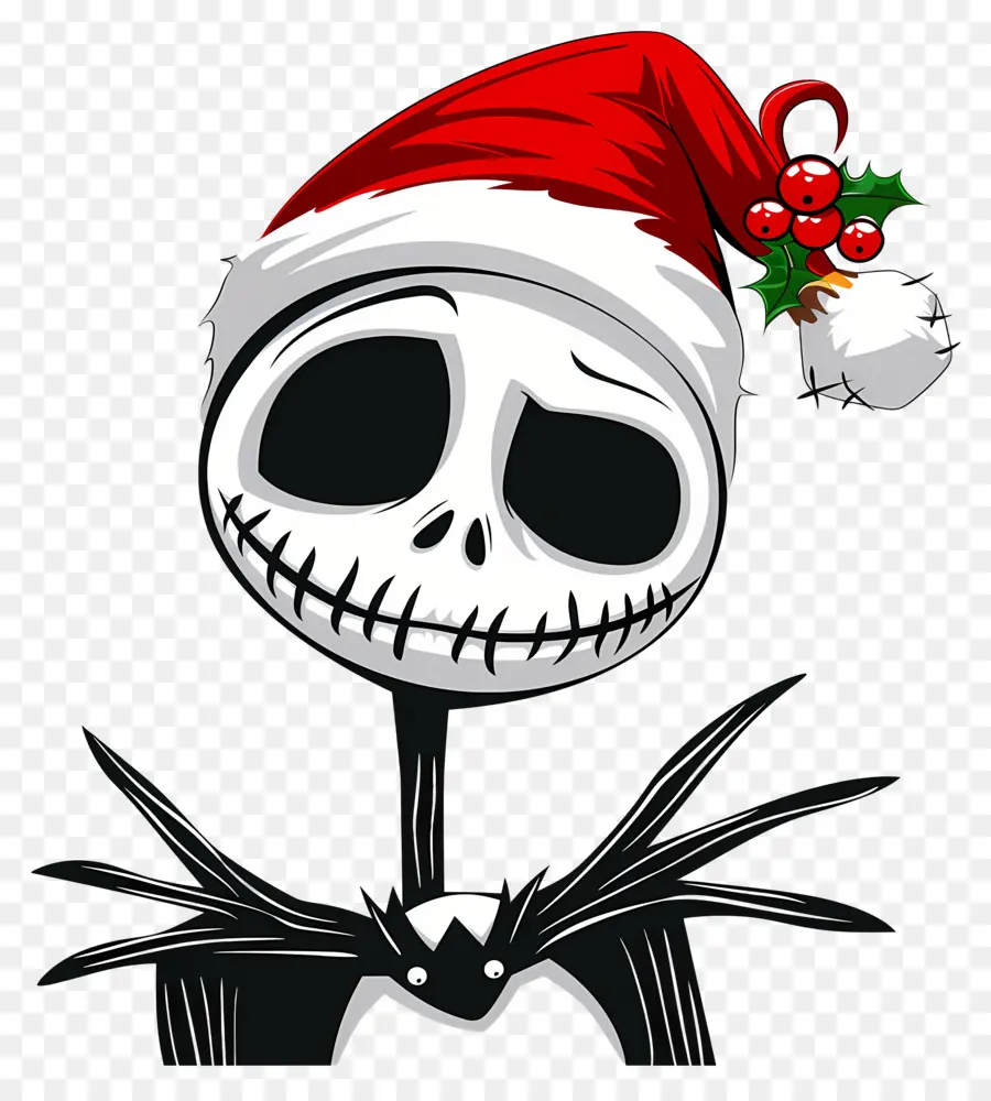 แจ็ค Skellington，Santa Hat Skeleton PNG