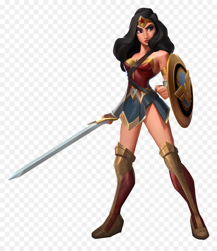 Wonder Woman，Warrior Woman With Sword PNG