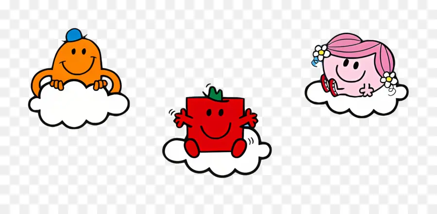 Mr Men Little Miss，อักขระสีสันสดใส PNG