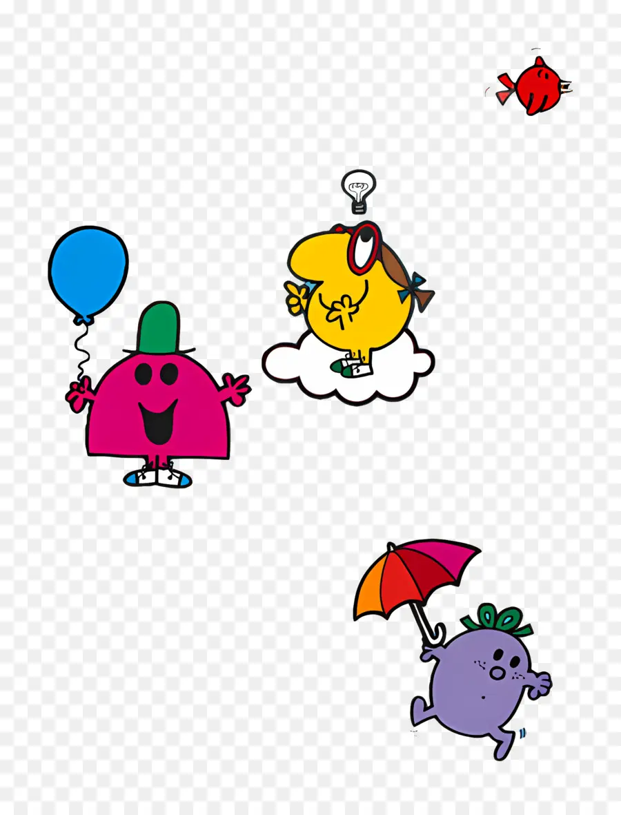 Mr Men Little Miss，ตัวการ์ตูนสีสันสดใส PNG