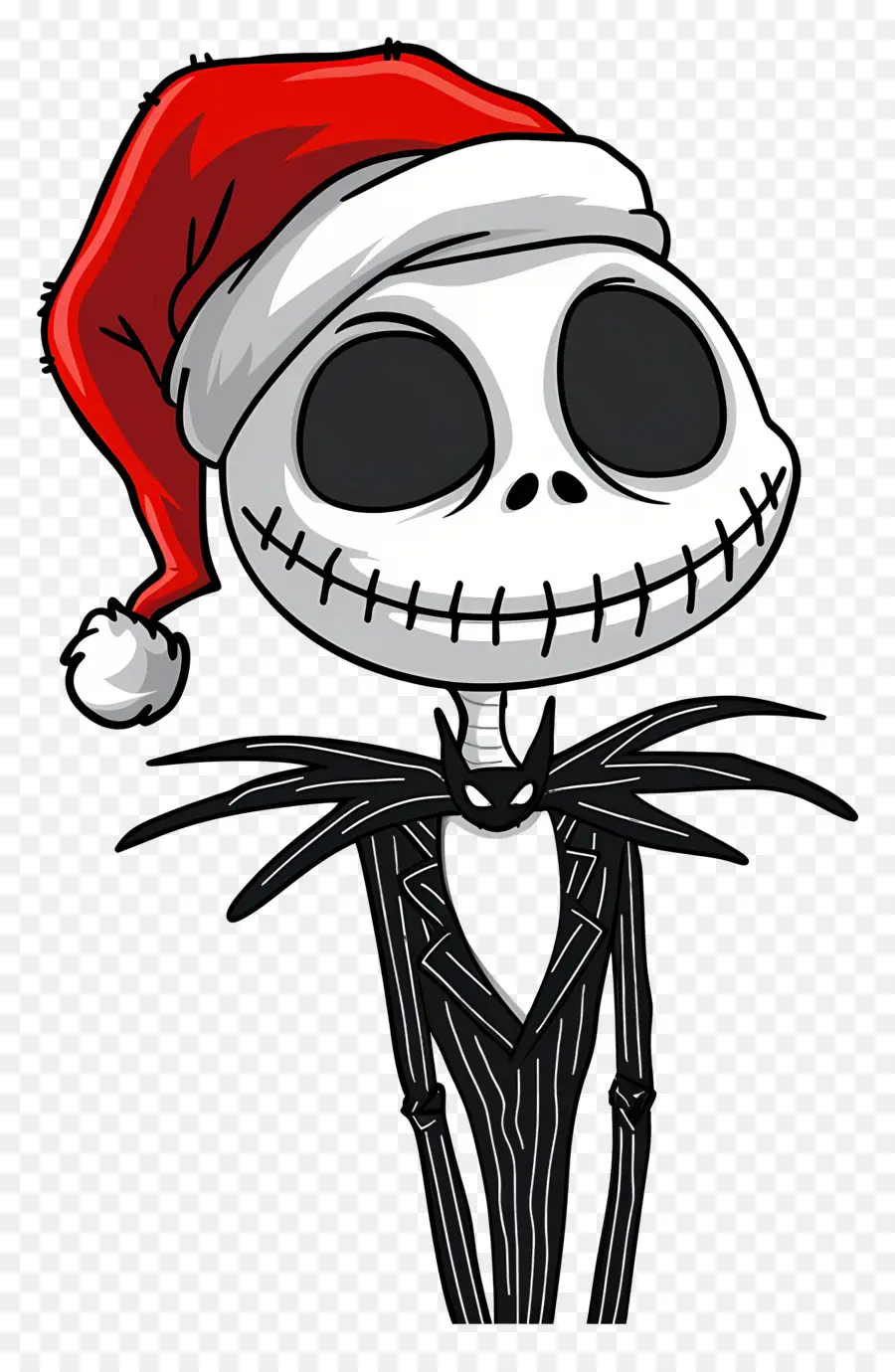 แจ็ค Skellington，Santa Hat Skeleton PNG