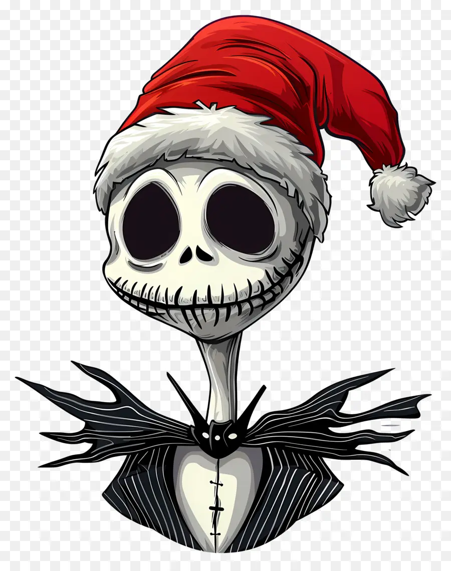 แจ็ค Skellington，Santa Hat Skeleton PNG