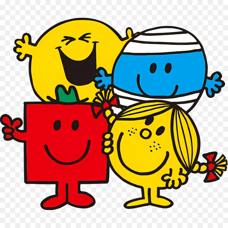 Mr Men Little Miss，ตัวการ์ตูนสีสันสดใส PNG