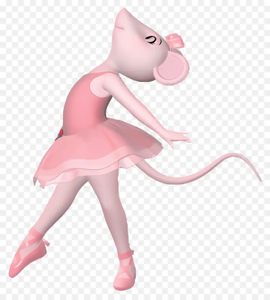 Angelina Ballerina，เมาส์ในชุดสีชมพู PNG