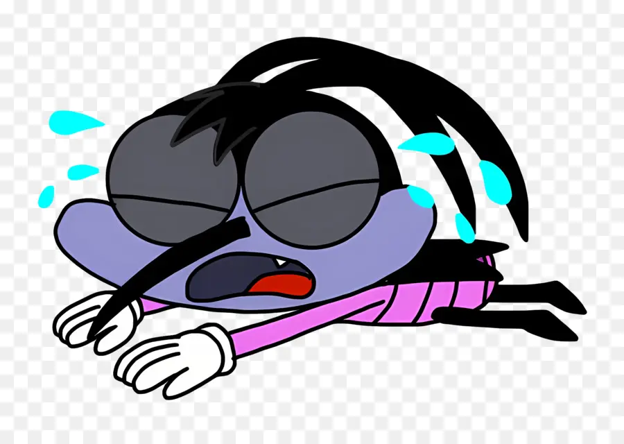 Oggy และแมลงสาบ，แมลงการ์ตูนร้องไห้ PNG