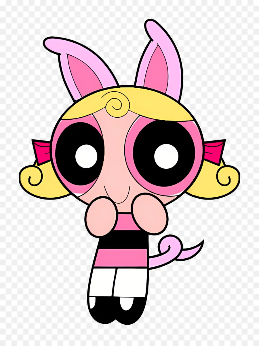 Powerpuff Girls，ตัวการ์ตูนกับ Bunny Ears PNG