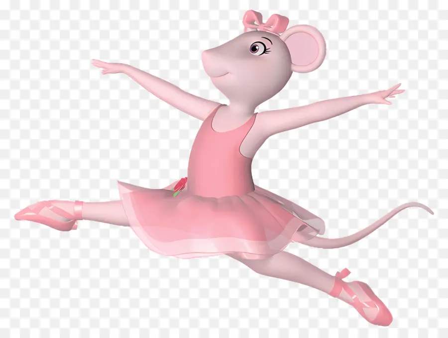 Angelina Ballerina，เมาส์บัลเล่ต์สีชมพู PNG