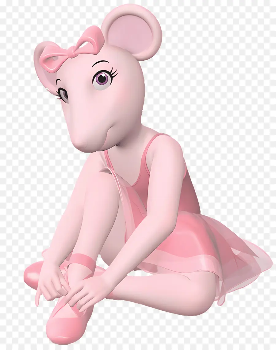 Angelina Ballerina，เมาส์บัลเล่ต์สีชมพู PNG