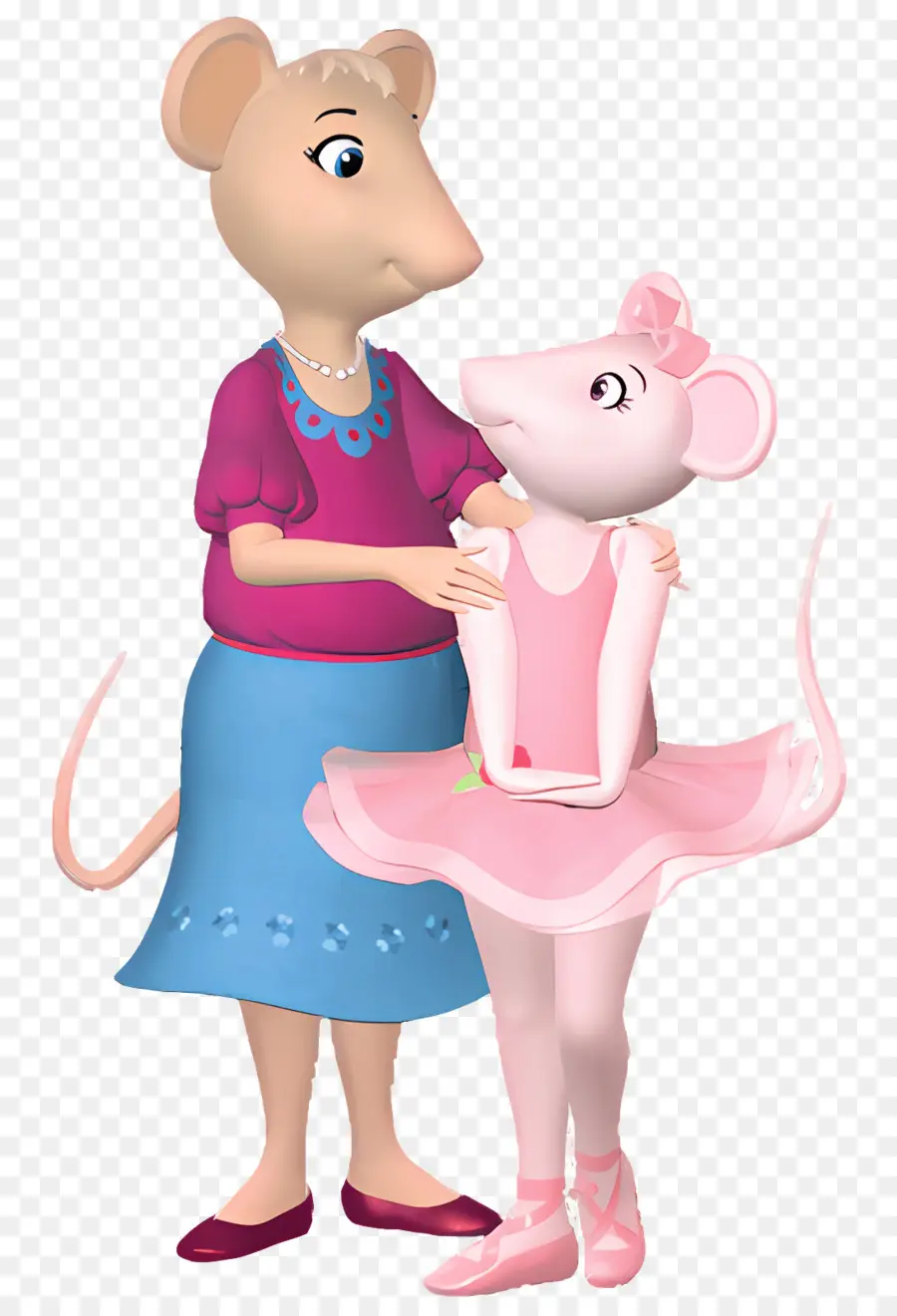 Angelina Ballerina，เมาส์ในชุดสีชมพู PNG