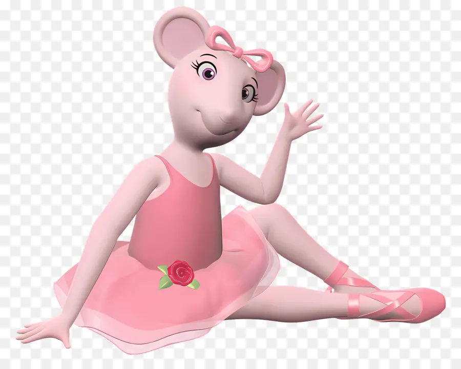 Angelina Ballerina，บัลเล่ต์เมาส์ในชุดสีชมพู PNG