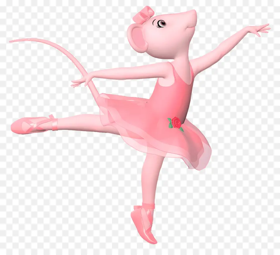 Angelina Ballerina，เมาส์บัลเล่ต์สีชมพู PNG