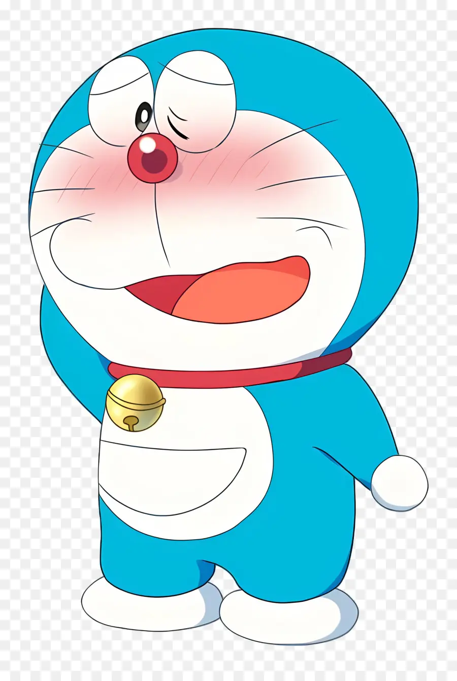 Doraemon，หุ่นยนต์สีฟ้าหน้าแดง PNG