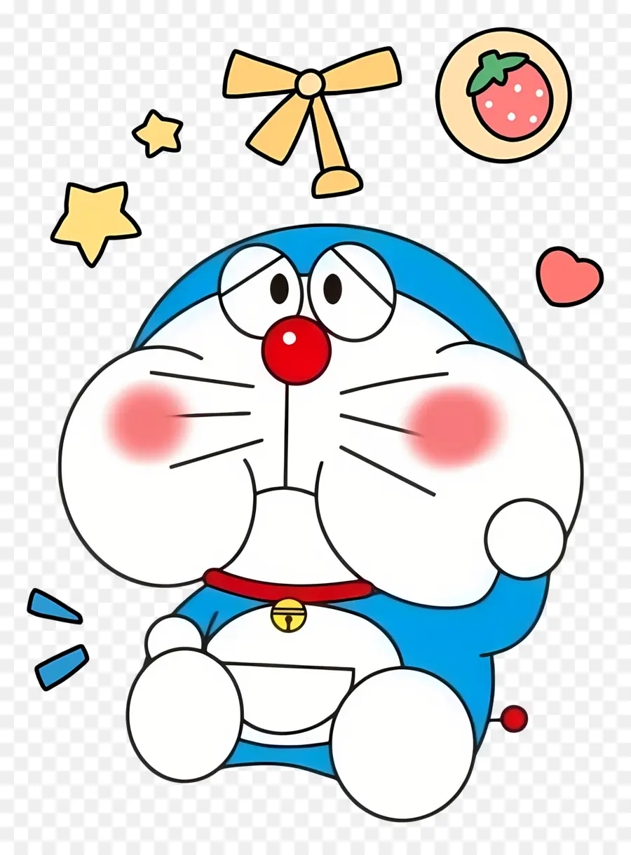 Doraemon，หุ่นยนต์สีฟ้าหน้าแดง PNG