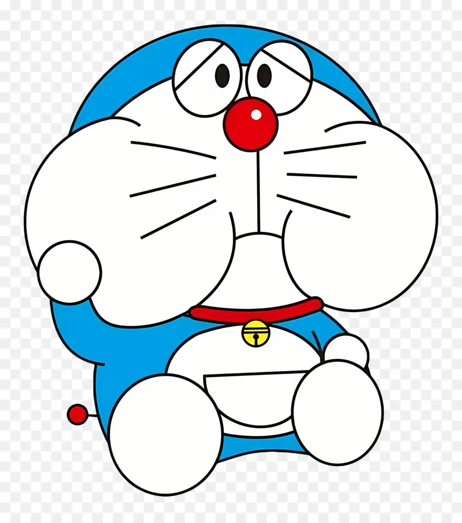 Doraemon，หุ่นยนต์สีฟ้าหน้าแดง PNG