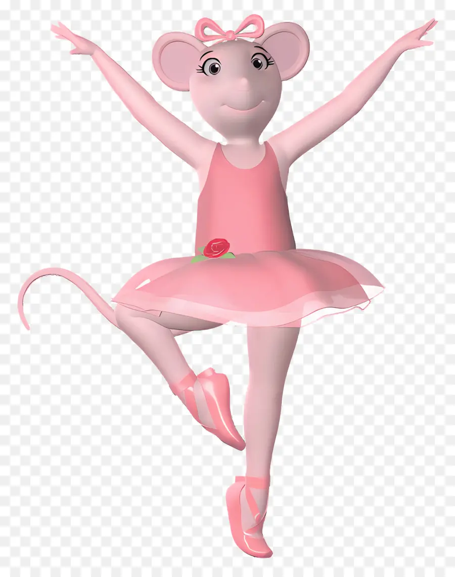 Angelina Ballerina，เมาส์บัลเล่ต์สีชมพู PNG