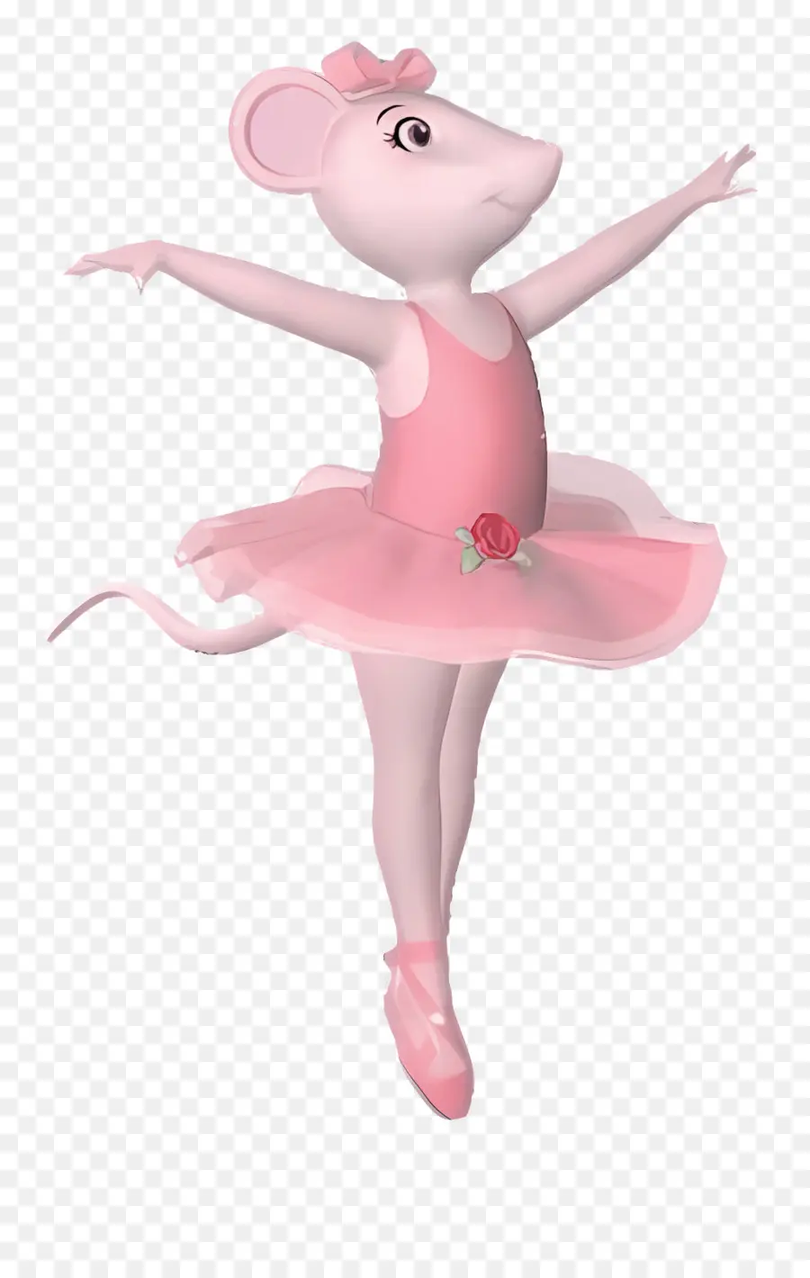 Angelina Ballerina，เมาส์ในชุดสีชมพู PNG