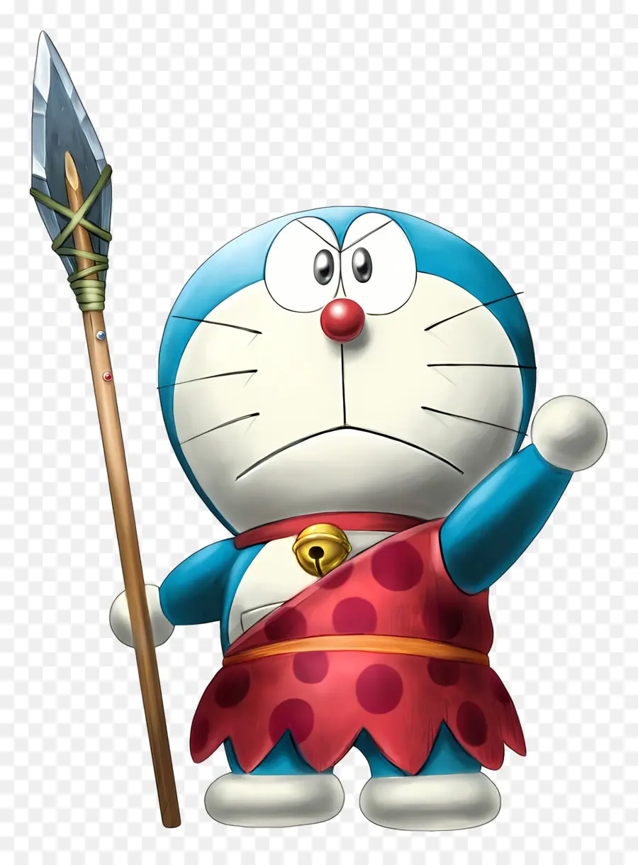 Doraemon，แมวการ์ตูนกับหอก PNG