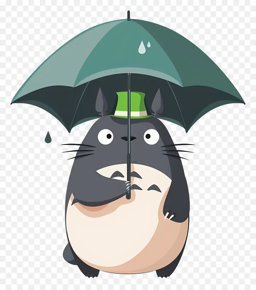 ยืด，Totoro กับร่มสีส้ม PNG