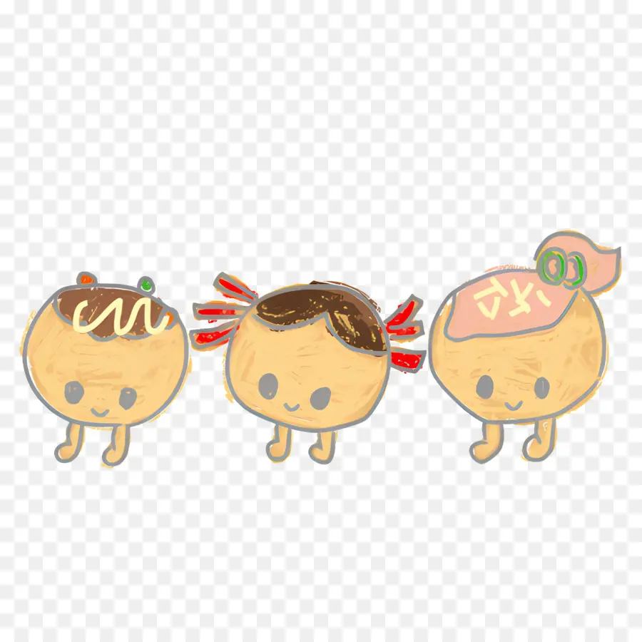 การมีส่วนร่วม，ตัวละคร Takoyaki PNG