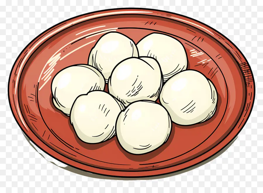 Rasgulla，จานเกี๊ยว PNG